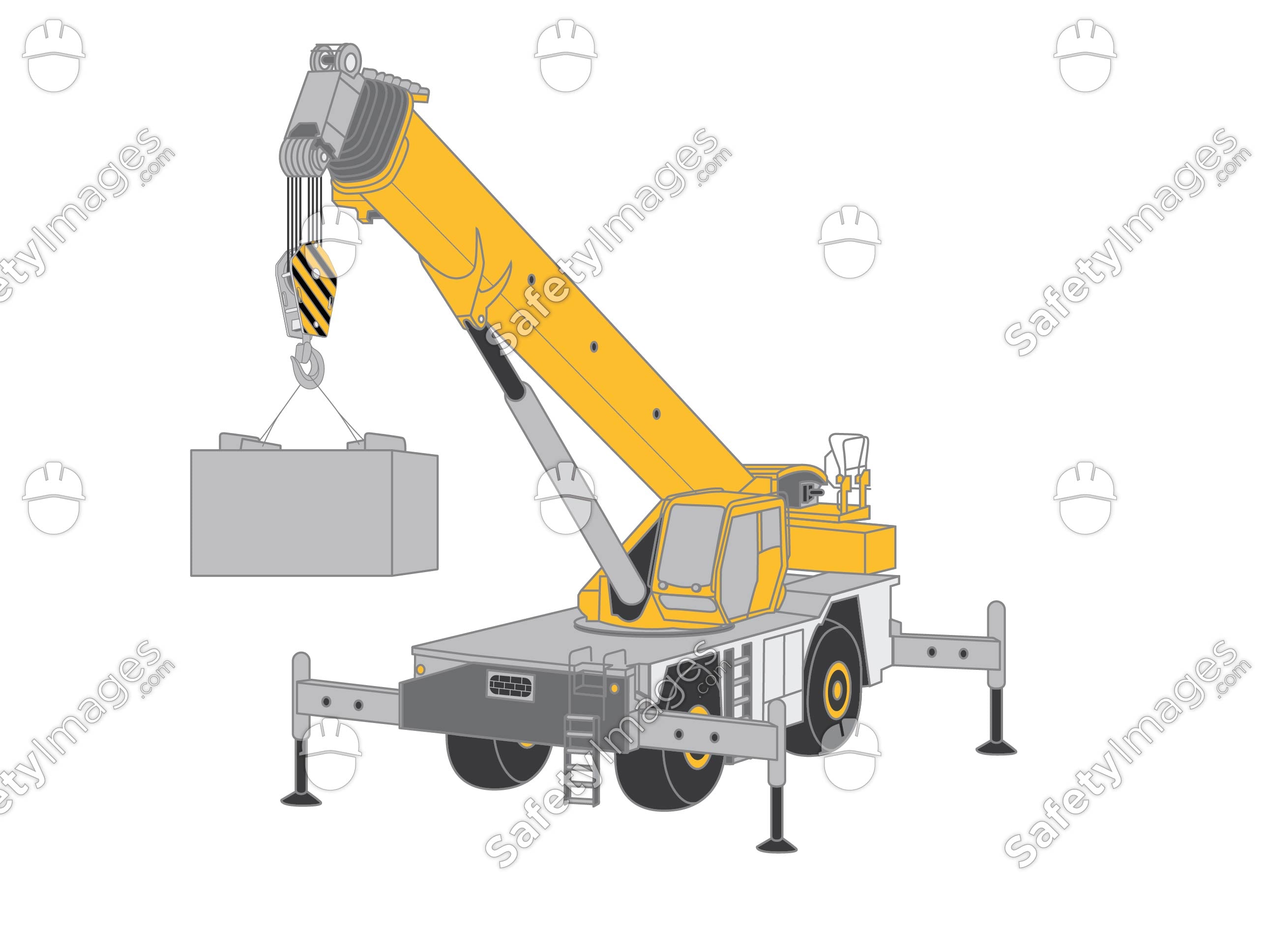 Engine Crane Out Riggers Cranes & Lifting – SafetyImages.com