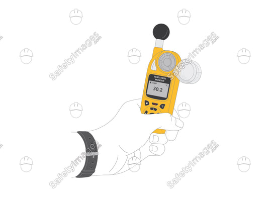 Heat Stress Temperature Monitor in Celsius