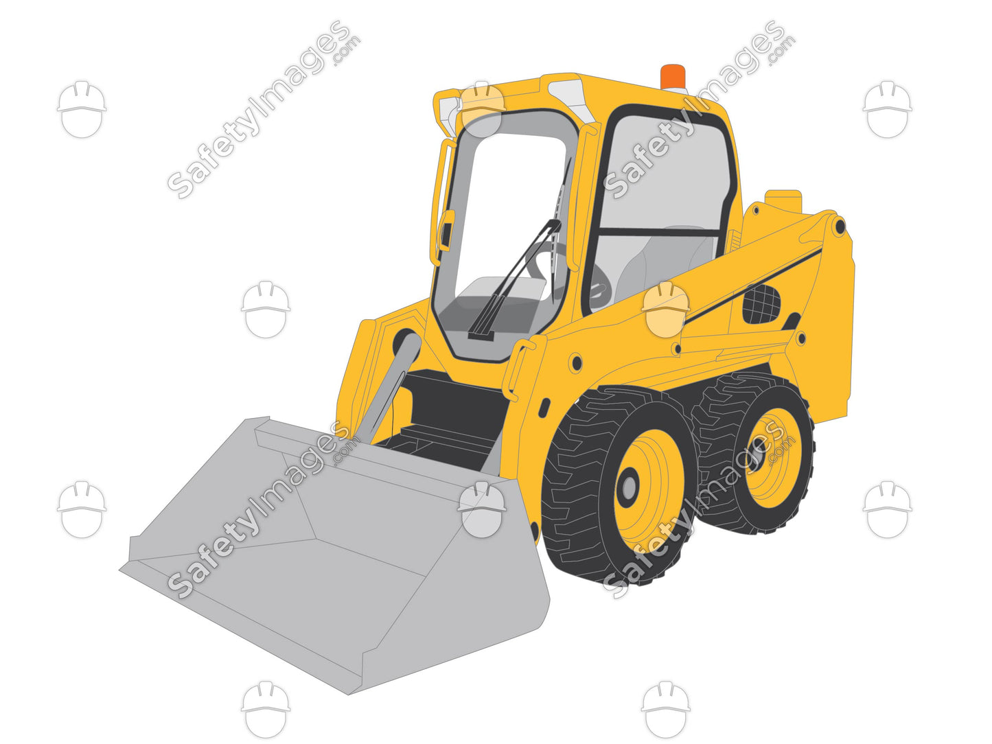 Skid Steer Bobcat Yellow