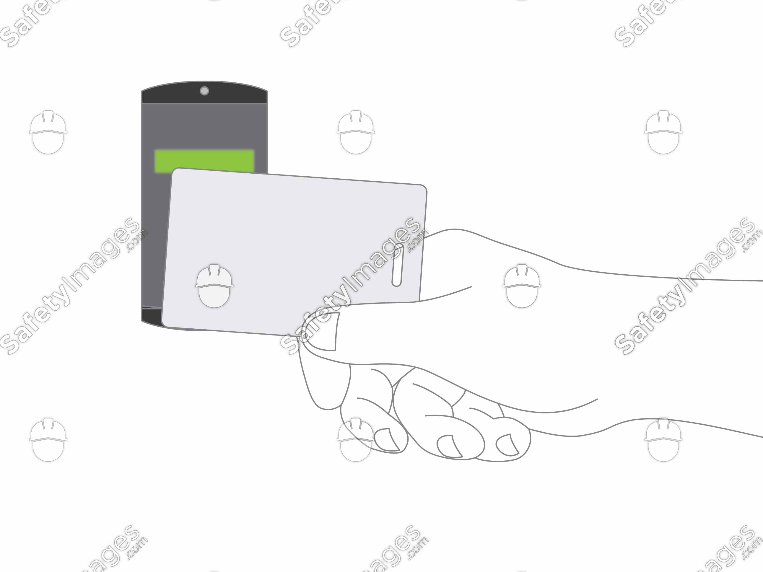 Safe Card Swipe Swipe Card Access Green Light – SafetyImages.com